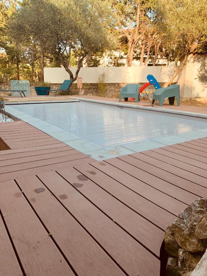 Appartement Independant Avec Jardin Et Acces Piscine 尼姆 外观 照片