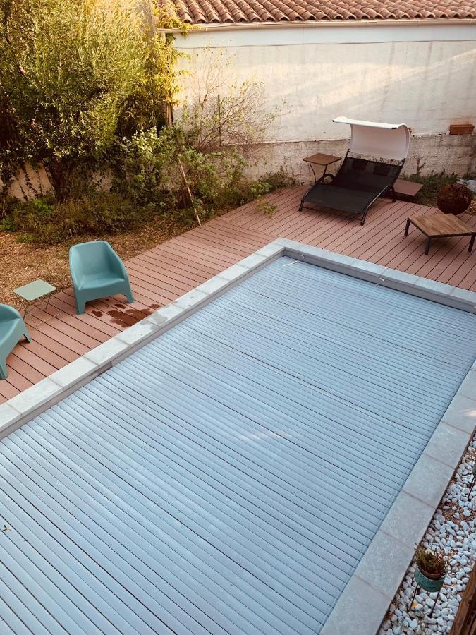 Appartement Independant Avec Jardin Et Acces Piscine 尼姆 外观 照片