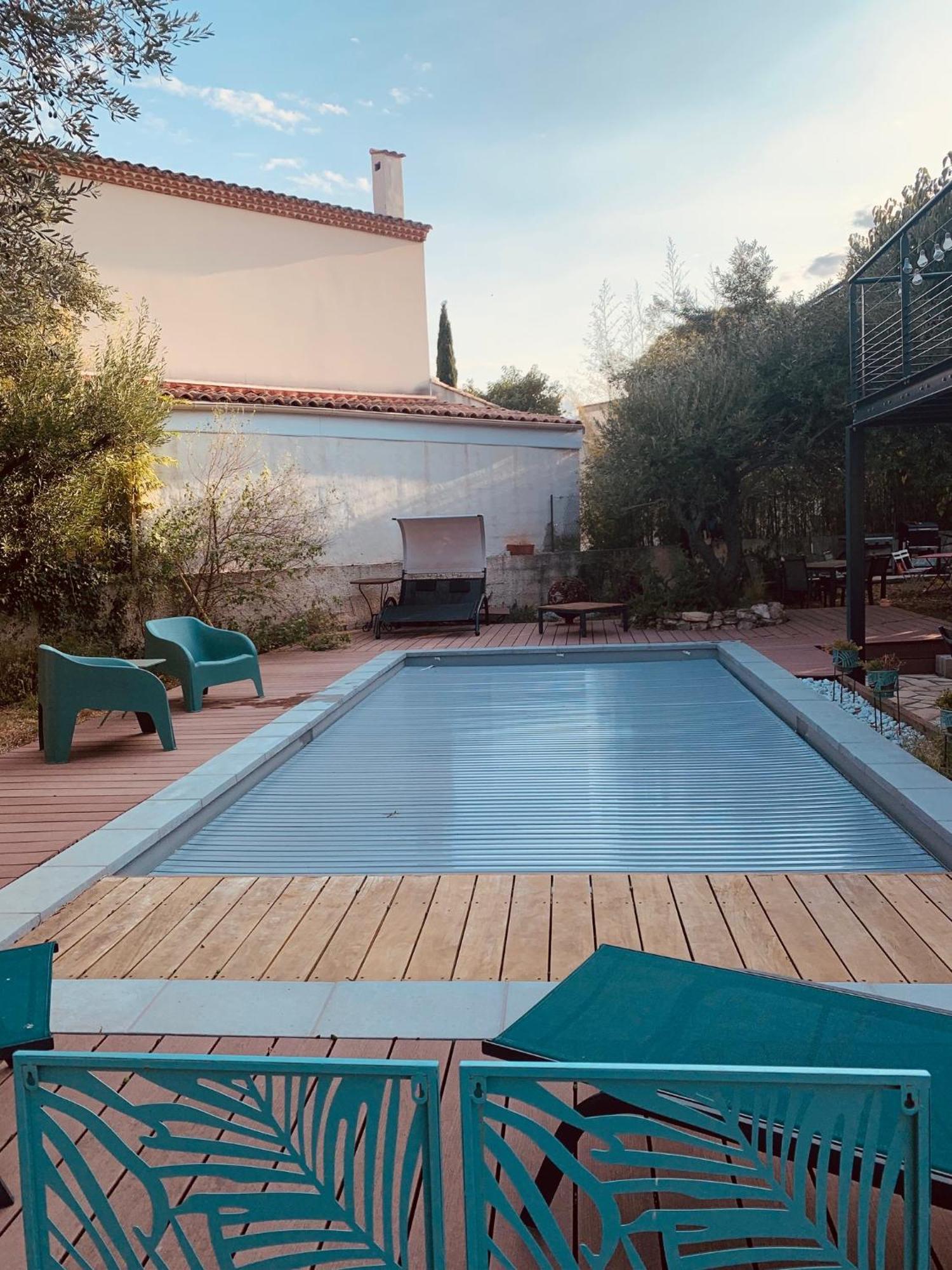 Appartement Independant Avec Jardin Et Acces Piscine 尼姆 外观 照片